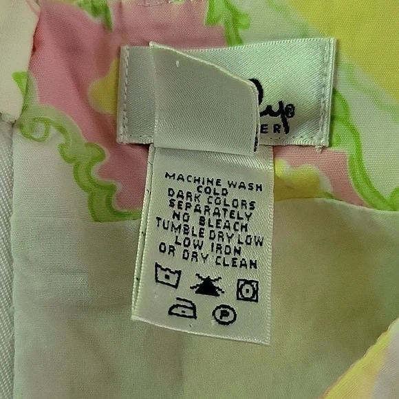 Lilly Pulitzer A line Mini skirt sz 6 Floral Butterfly Print - Picture 5 of 7